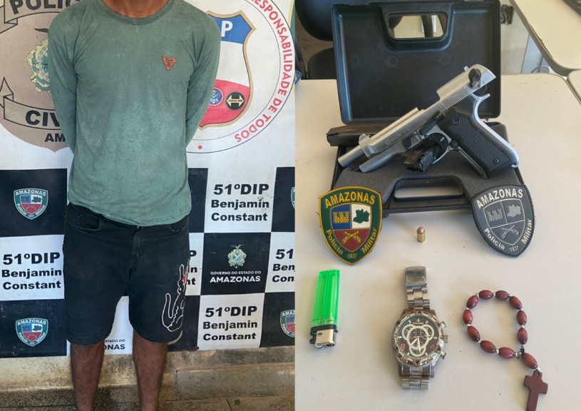 Suspeito é preso escondido em casa após matar desafeto no Amazonas