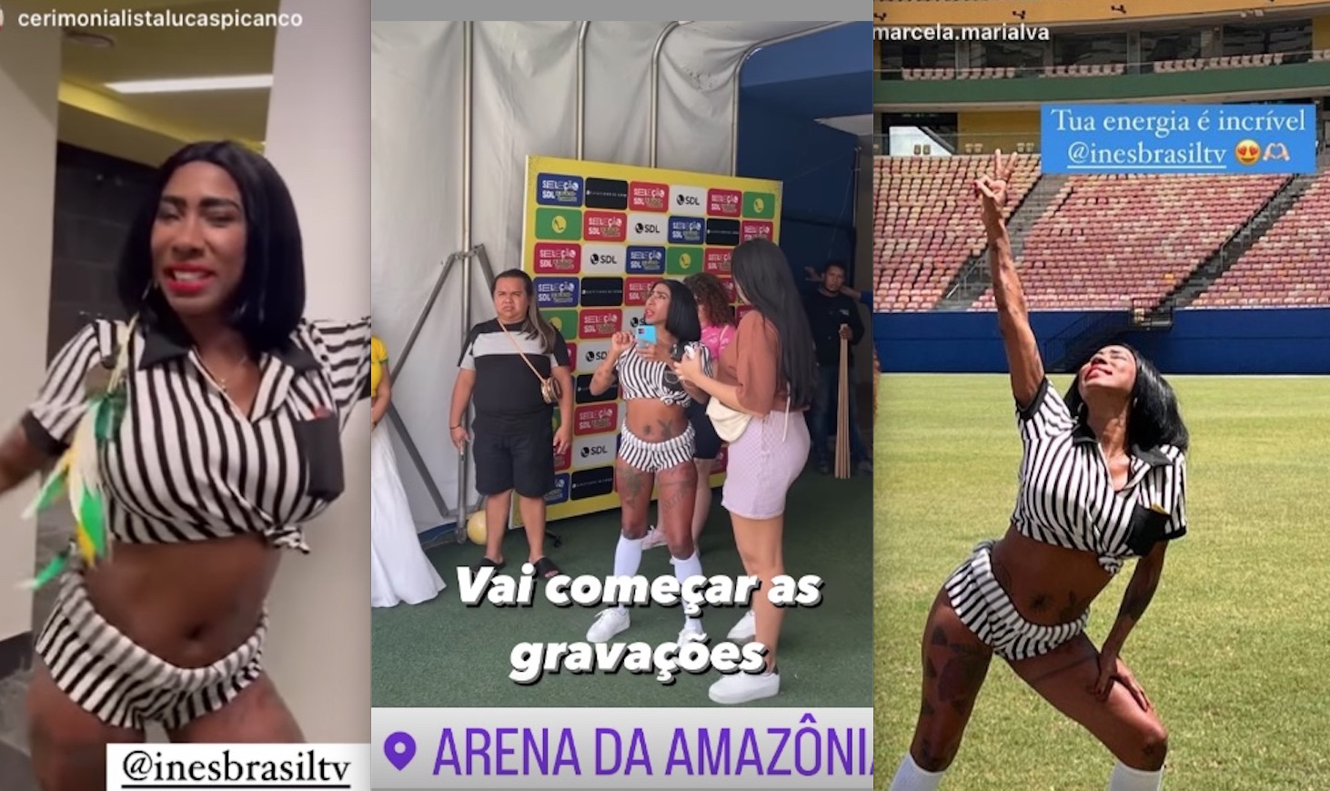 Inês Brasil visita Arena da Amazônia, em Manaus 