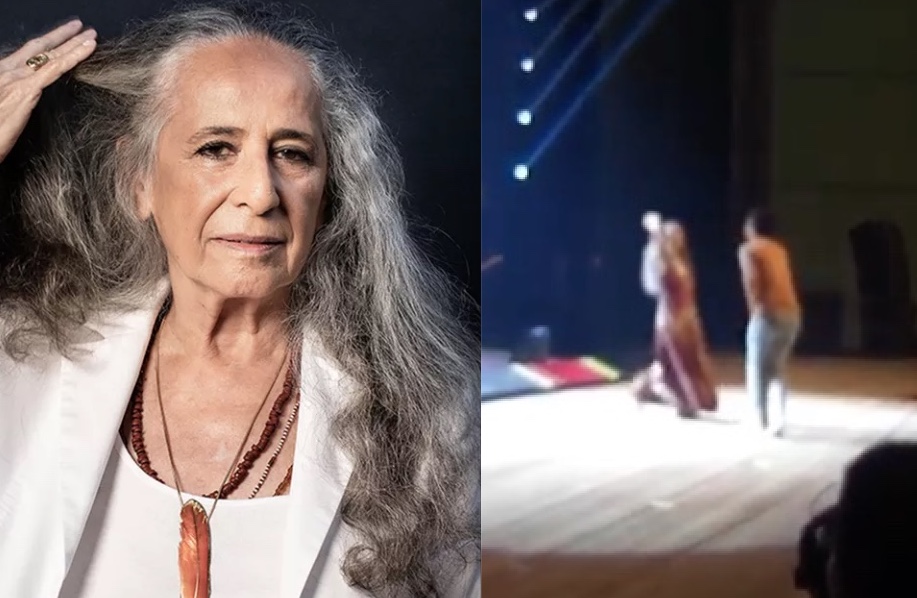 Vídeo: Maria Bethânia expulsa fã que invadiu palco durante show: ‘desce’