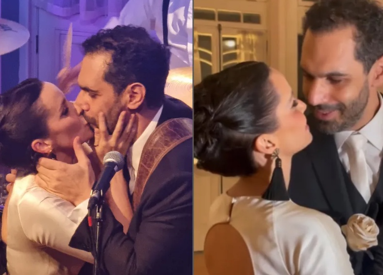 Débora Falabella se casa com diretor Fernando Fraiha em São Paulo