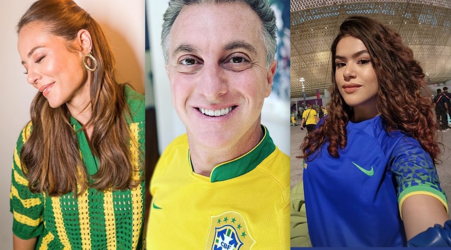 Famosos entram no clima de torcida pelo Brasil na Copa do Mundo do Catar