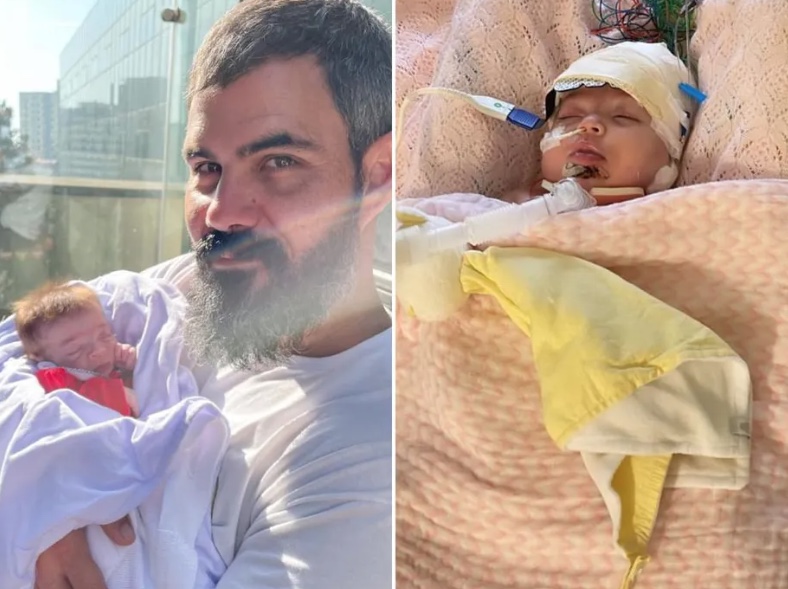 Filha de Juliano Cazarré tem piora e mulher do ator pede orações 