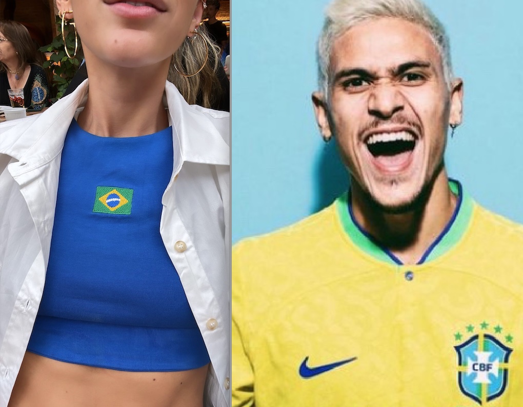 Em jogo sem Neymar, Bruna Marquezine vibra com entrada de Pedro em campo