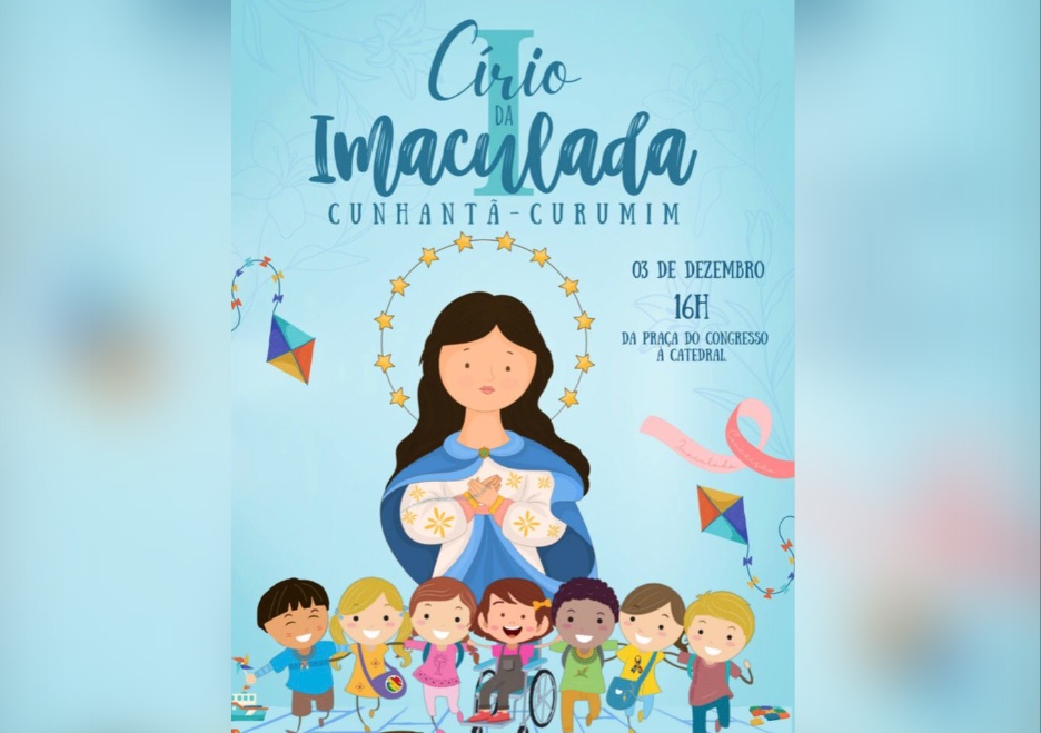 Círio da Imaculada 'Cunhantã-Curumim' acontece em Manaus neste sábado