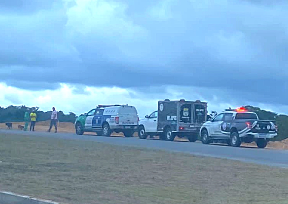 Corpo de homem é encontrado dentro de mala na avenida do Turismo, em Manaus