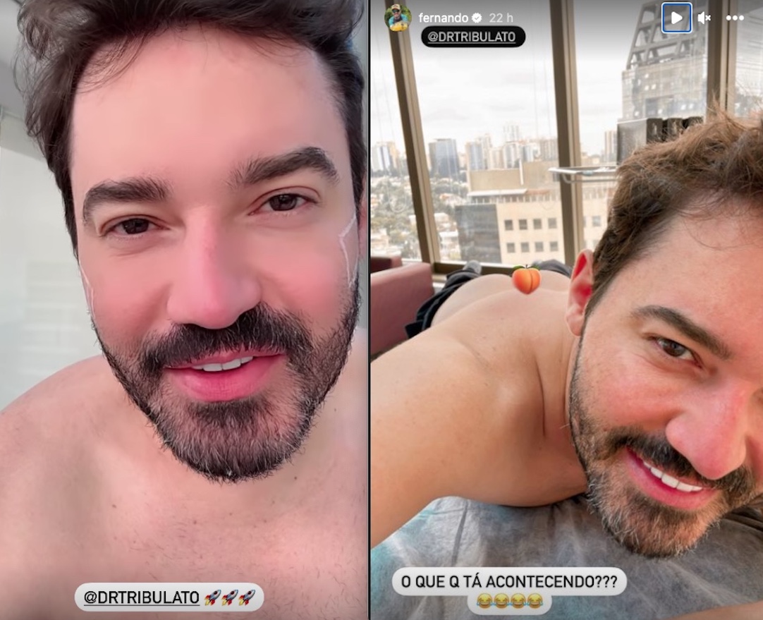 Sertanejo Fernando Zor faz procedimento para turbinar a bunda