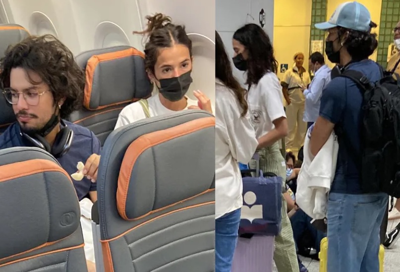 Bruna Marquezine e Xolo Maridueña viajam juntos para Réveillon em Salvador