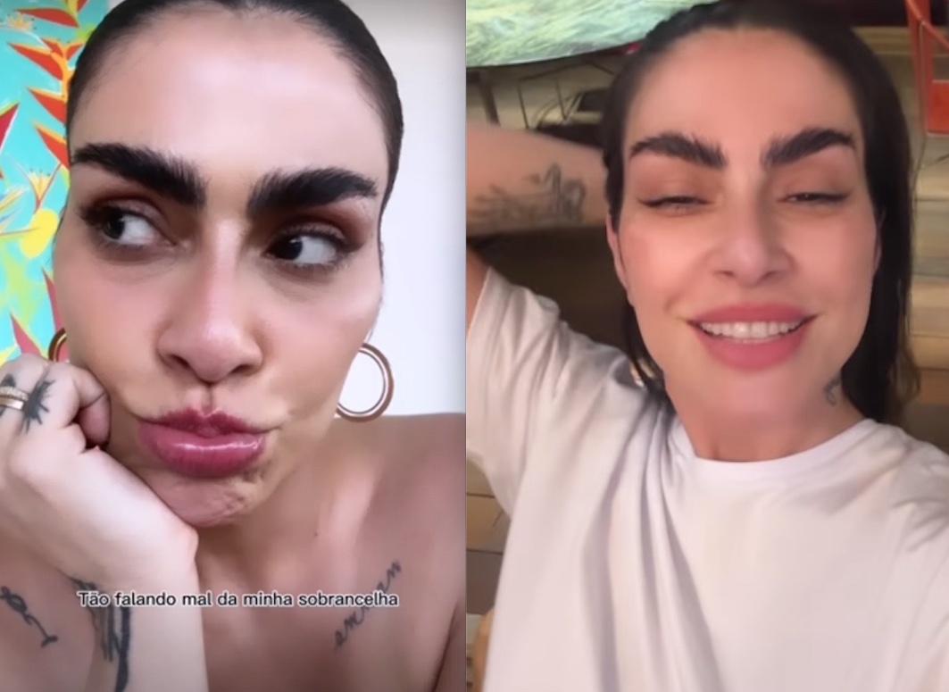 Cleo Pires rebate críticas por estar com sobrancelhas mais grossas