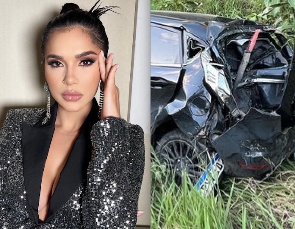 Ex-BBB Gizelly Bicalho sofre acidente de carro em estrada