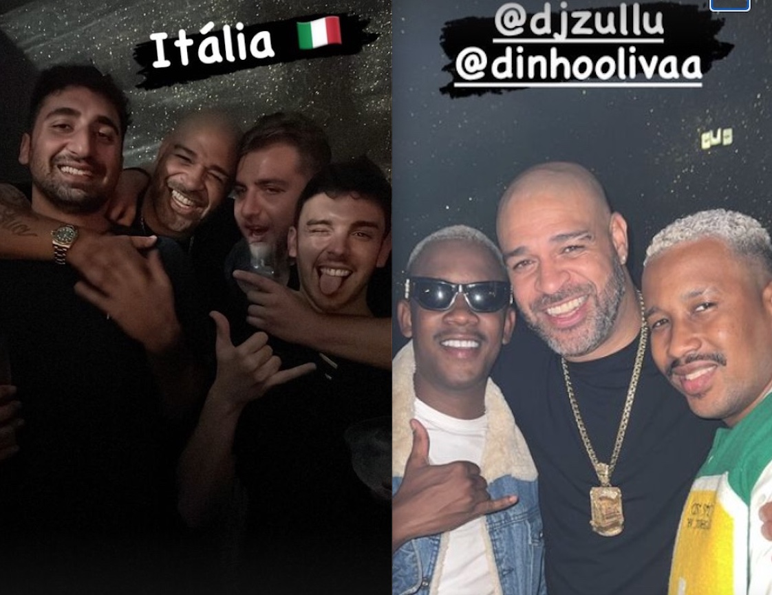 Adriano Imperador curte noitada após fim de casamento relâmpago 