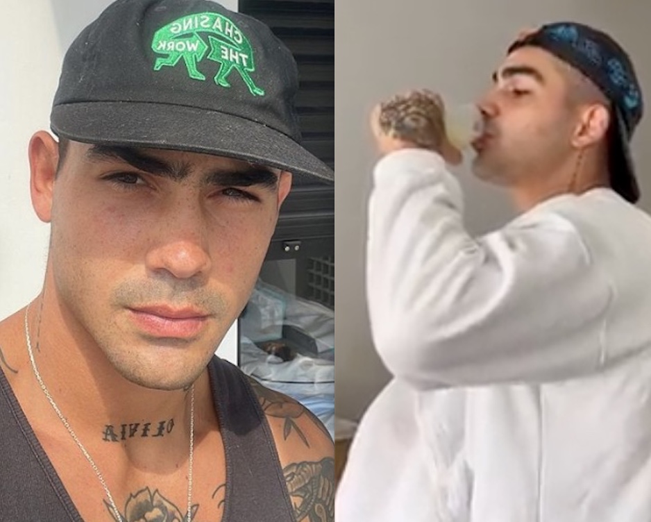 Modelo divide opiniões ao beber leite materno da esposa; vídeo