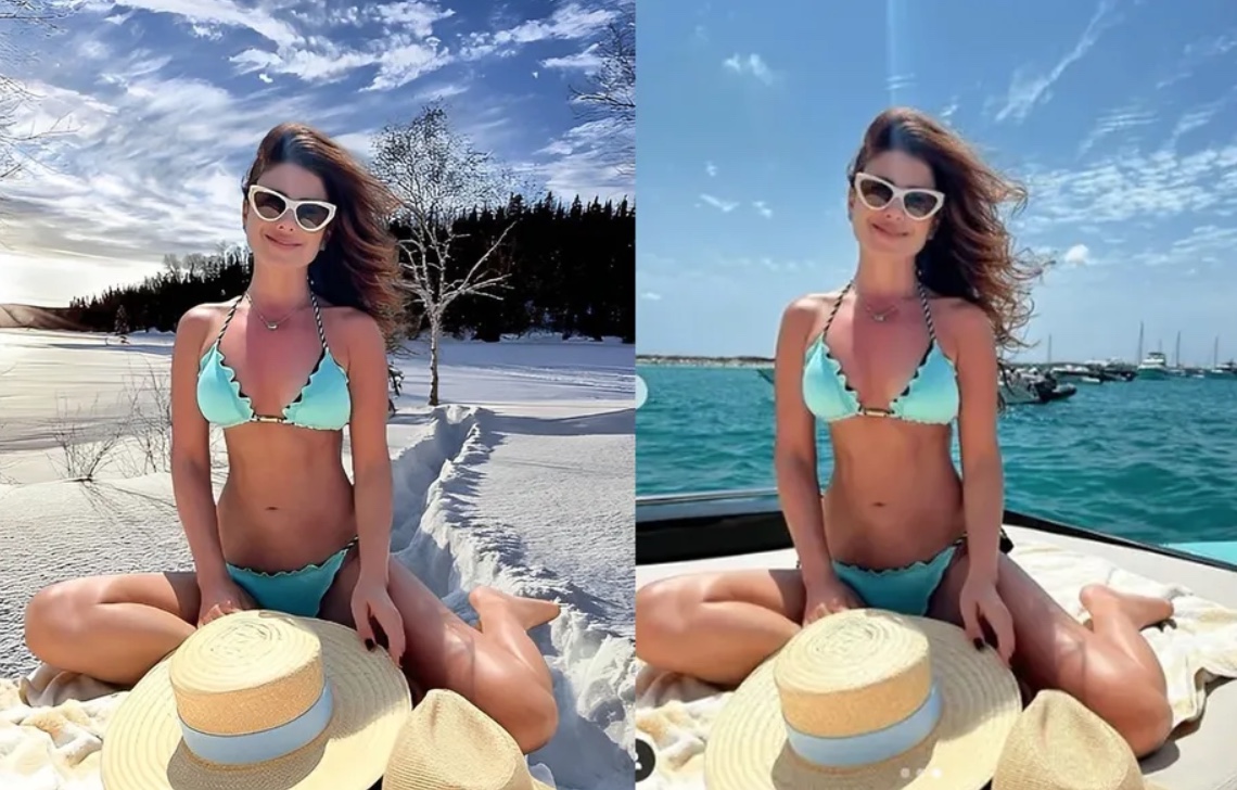 Paula Fernandes posta montagem na neve e fãs dão BBB23 como certo