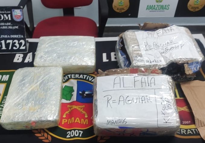 Droga encomendada de Coari é apreendida em barco em porto de Manaus