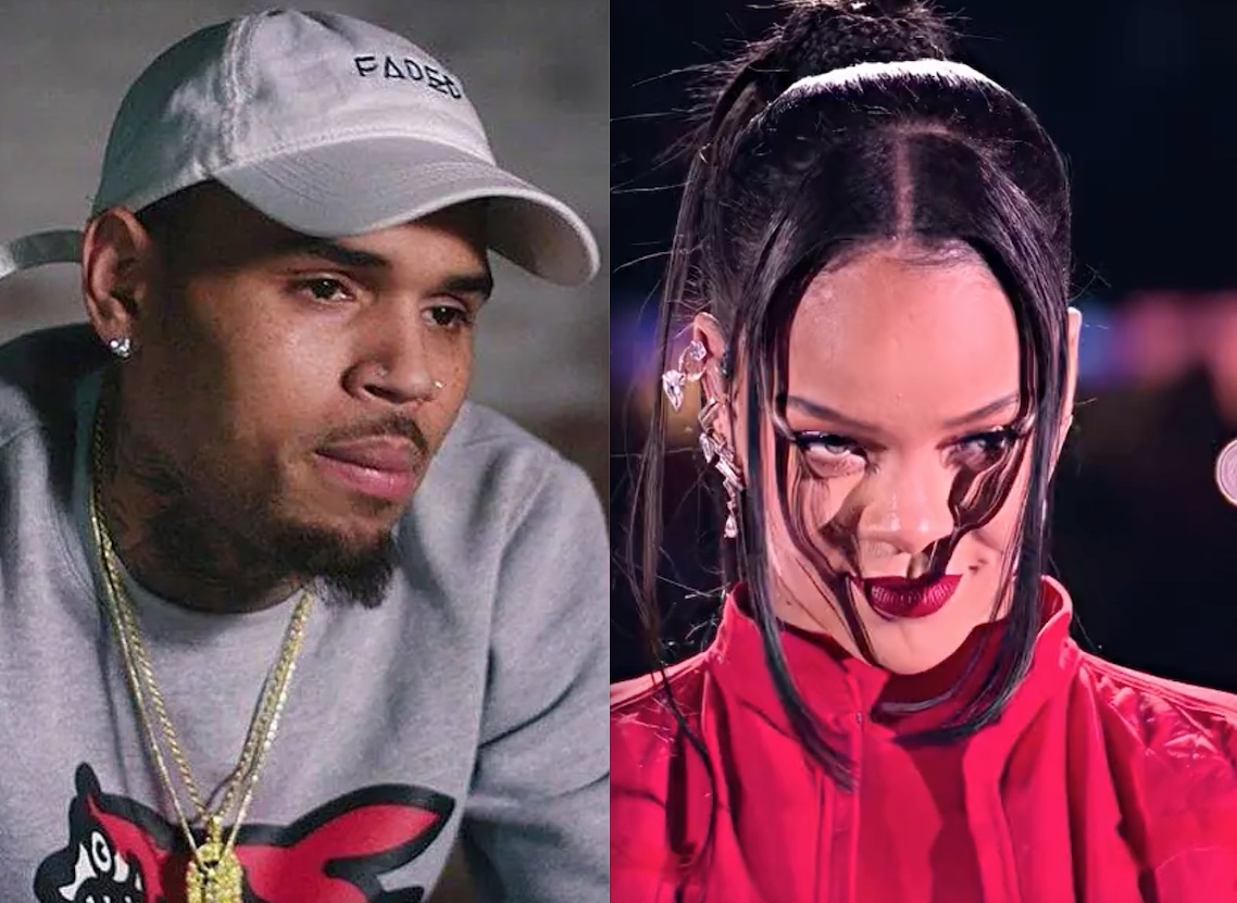 Chris Brown, ex de Rihanna, comenta show da cantora no Super Bowl 2023
