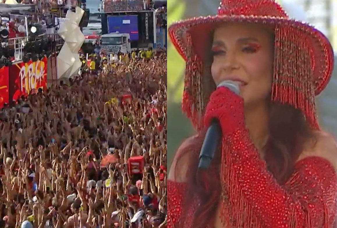Ivete Sangalo abre Carnaval de Salvador e arrasta multidão