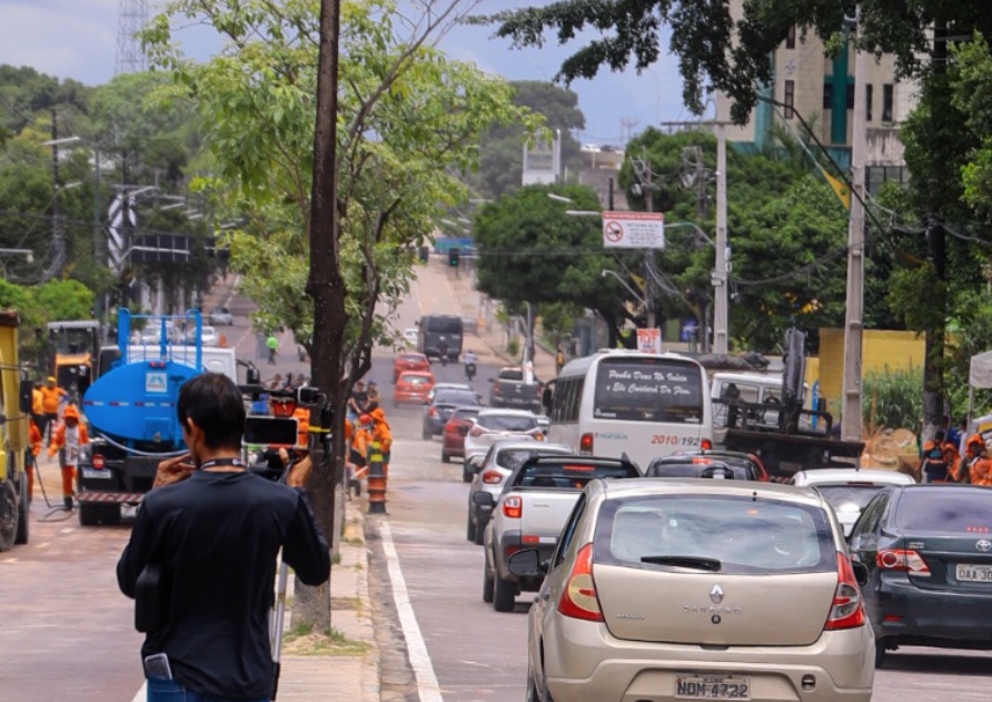 Trecho da avenida Djalma Batista é liberado em Manaus; Obra ainda deve continuar