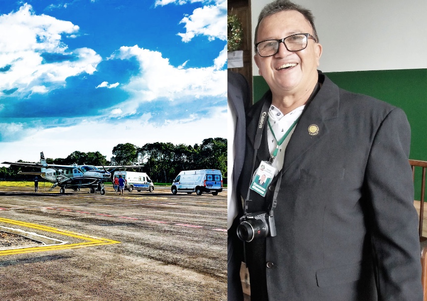 Homem que morreu em UTI aérea no Amazonas era assessor de Câmara Municipal