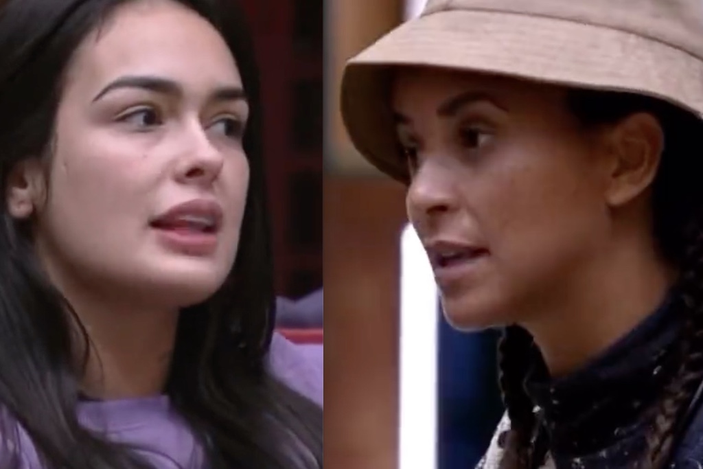 Larissa e Domitila se estranham no BBB23: 'de saco cheio de indireta'