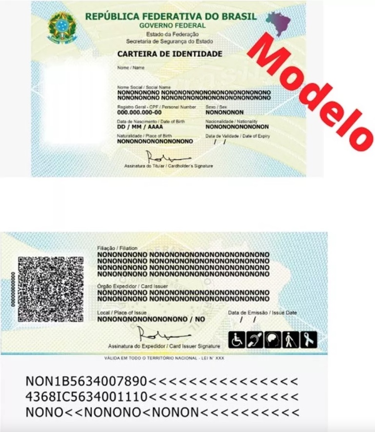 Nova carteira de identidade terá mudanças nos campos 'sexo' e 'nome social'