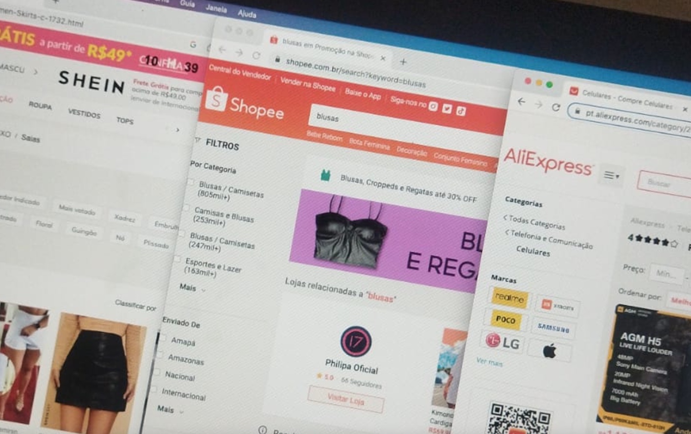 Com nova taxa, compras na shein, shopee e AliExpress ficarão 60% mais caras