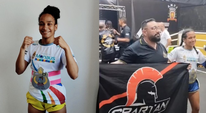 Atleta amazonense conquista cinturão de muay thai em São Paulo
