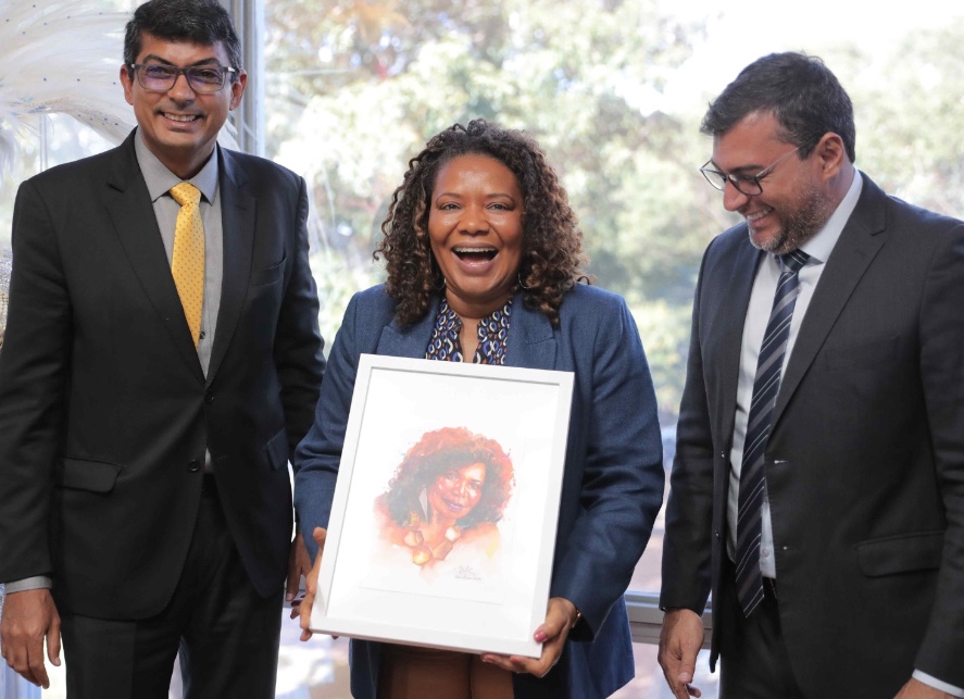 Wilson Lima convida ministra Margareth Menezes para o Festival de Parintins