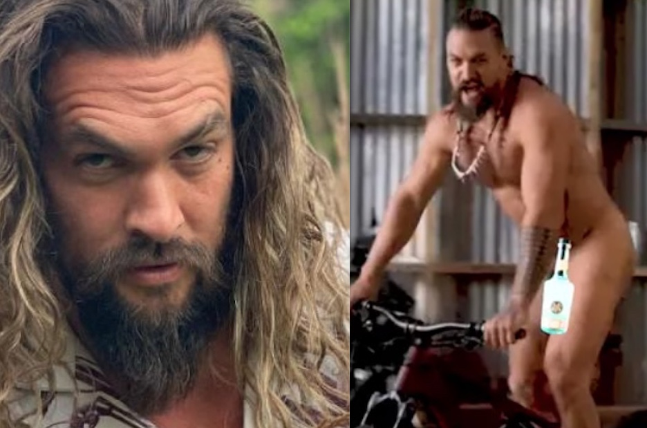 Jason Momoa surge peladão andando de bicicleta e agita web 