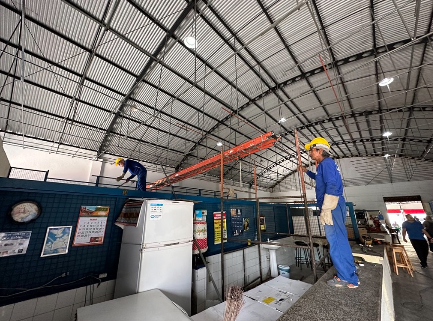 Mercado passa por obras de modernização na zona Sul de Manaus