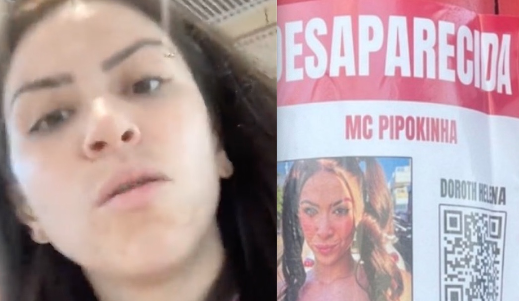 MC Pipokinha reaparece e explica sumiço: 'precisava transar'