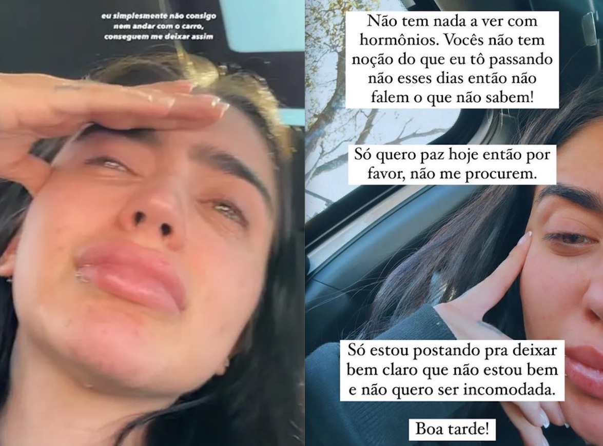 Grávida, MC Mirella surge aos prantos e preocupa fãs 