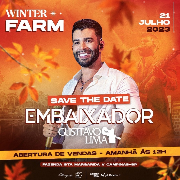 Gusttavo Lima tem show marcado em fazenda com surto de febre maculosa