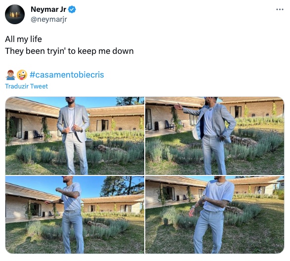 Neymar posta indireta após boatos de traição: ‘eles tentam’ 