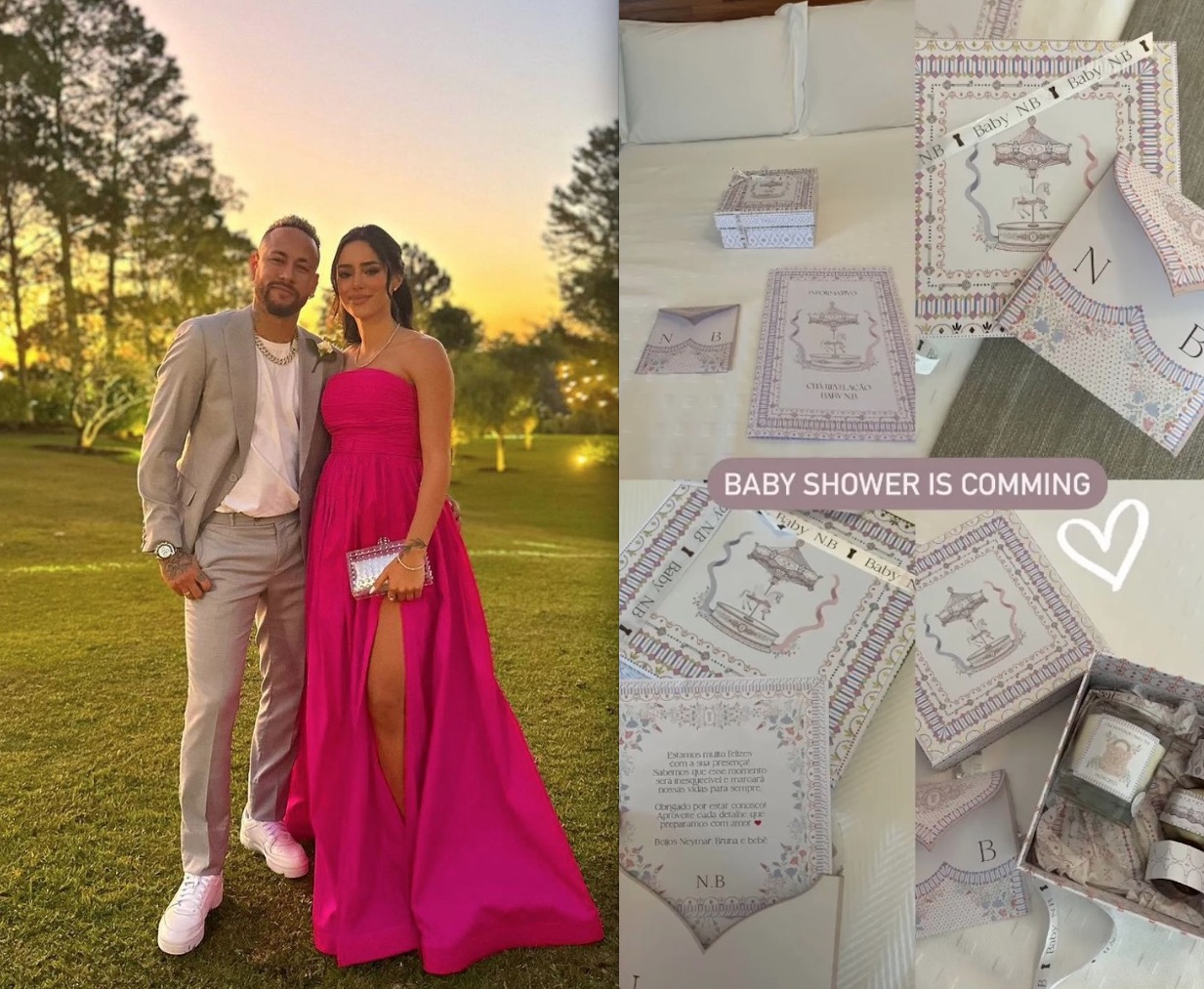 Neymar e Bruna Biancardi fazem Chá Revelação luxuoso neste sábado