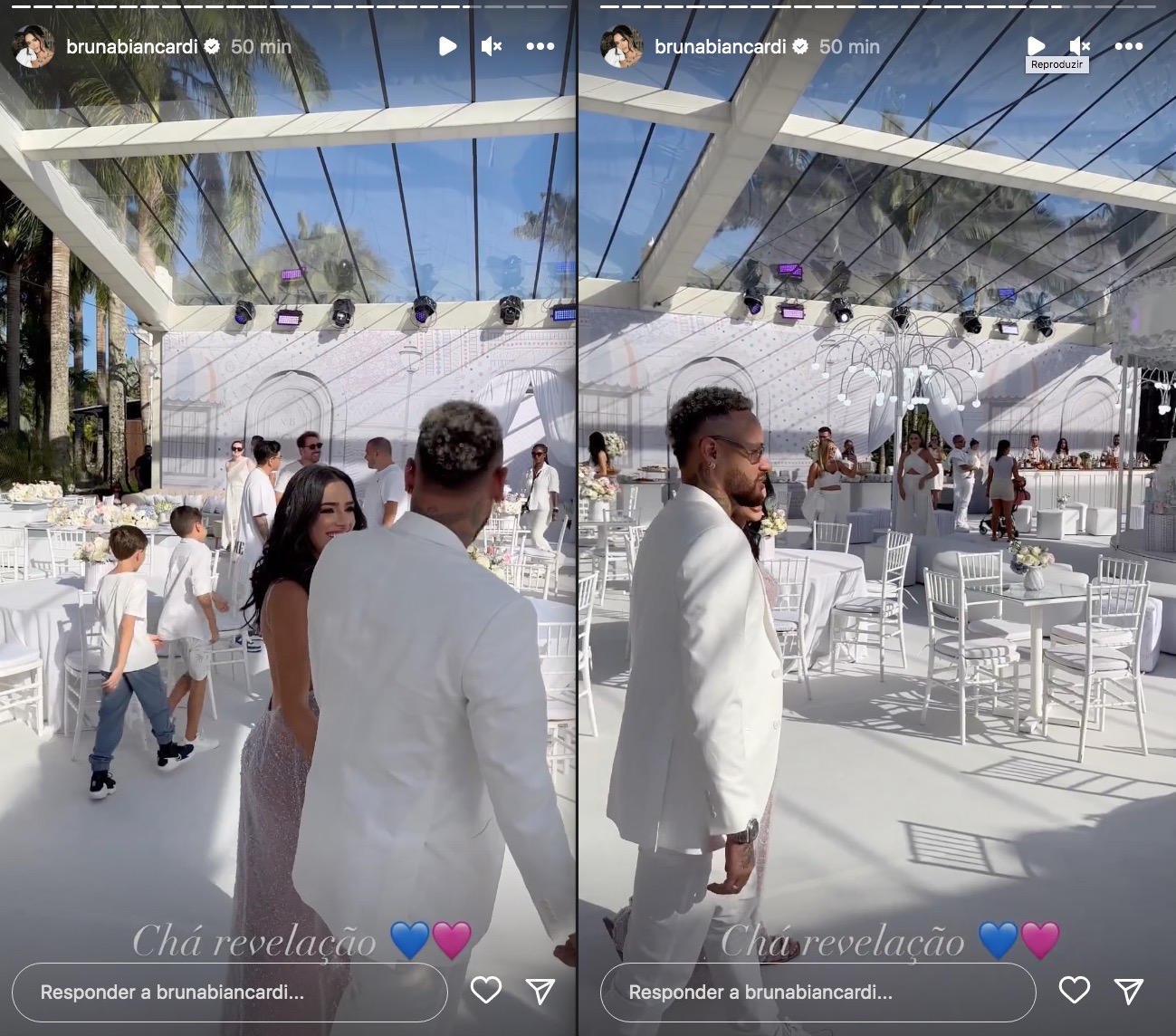 Veja imagens do chá revelação de Neymar e Bruna Biancardi