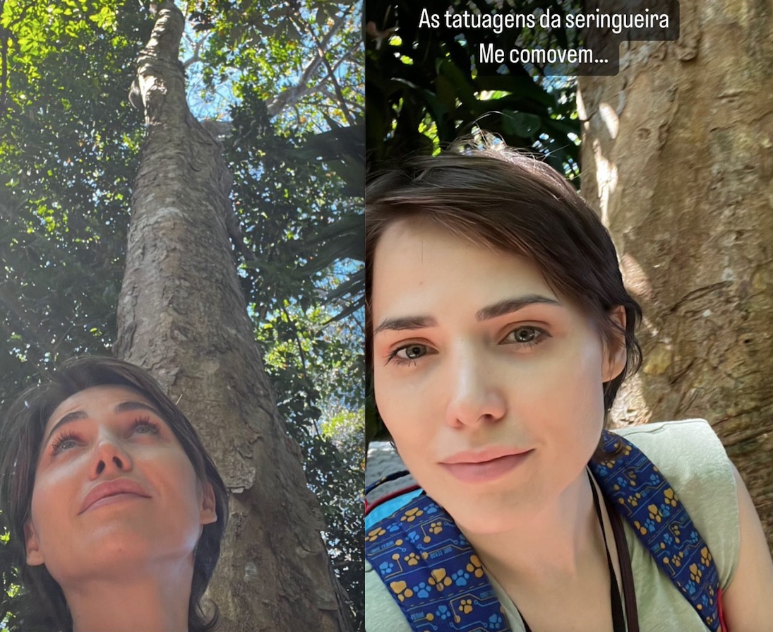 Atriz Leticia Colin visita o Bosque da Ciência em passeio por Manaus 