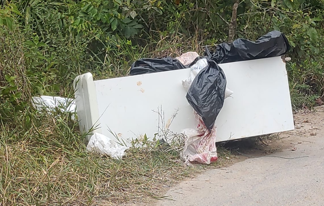 Geladeira com corpo esquartejado é jogada em ramal de Manaus