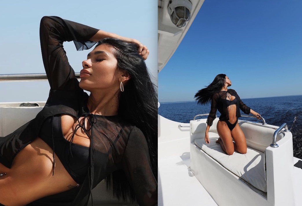 Pocah curte passeio de barco em visita a Manaus; Veja fotos 