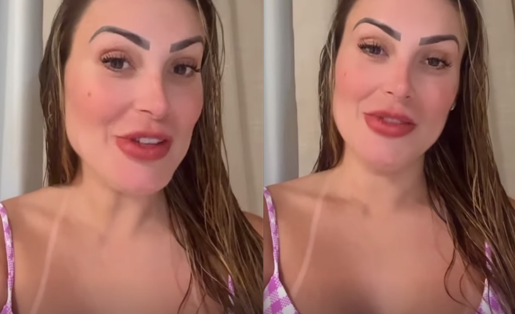 Andressa Urach relembra sexo com ex-marido Thiago Lopes: 'me comeu gostoso'