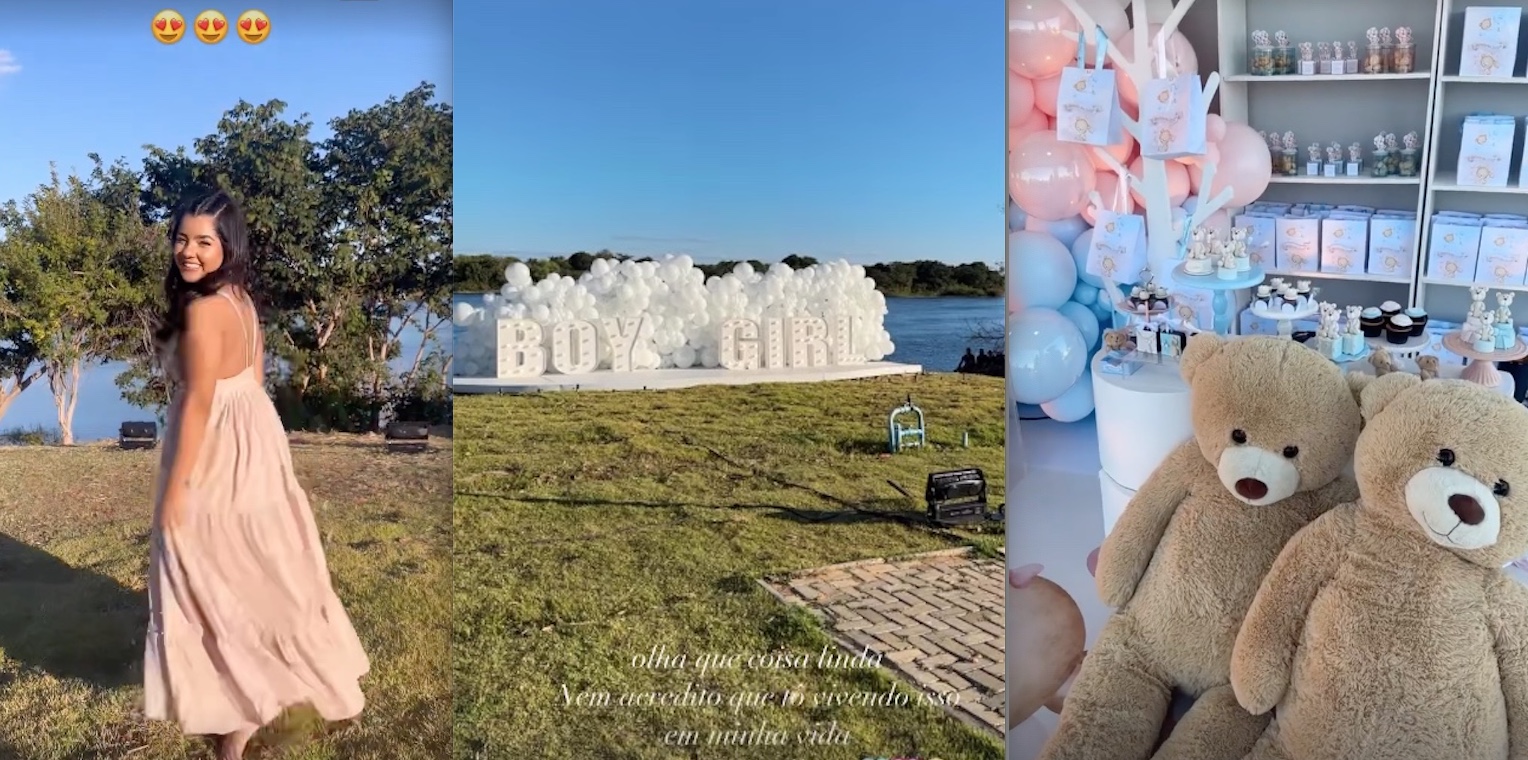 João Gomes e Ary Mirelle fazem Chá Revelação 