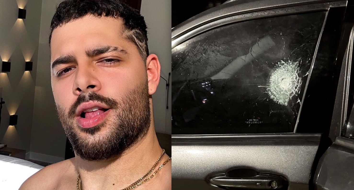 Pedro Sampaio escapa da morte ao ter carro atingido por tiro em assalto