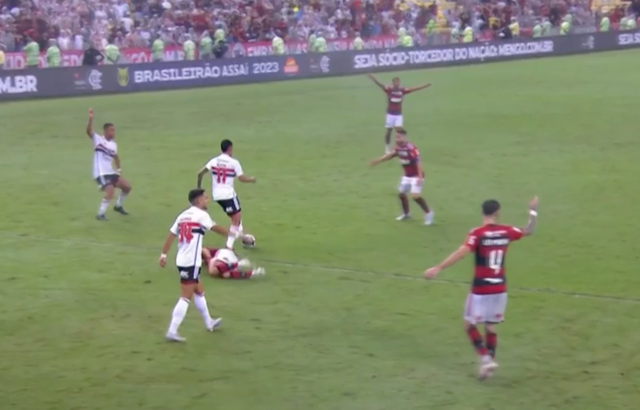 Pênalti polêmico: São Paulo envia ofício à CBF por arbitragem contra o Flamengo