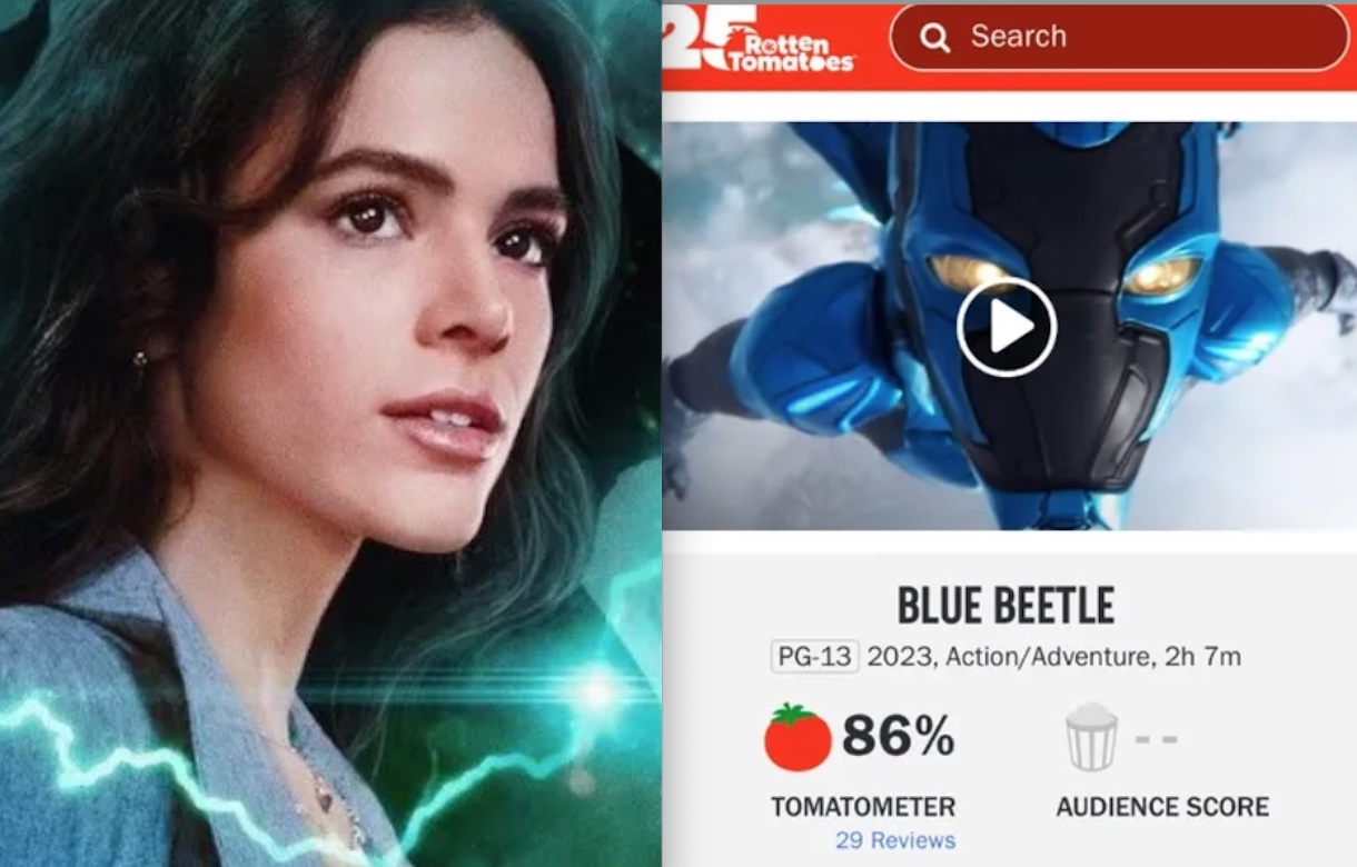 ‘Besouro Azul’ estreia com 86% no Rotten Tomates e Bruna Marquezine reage