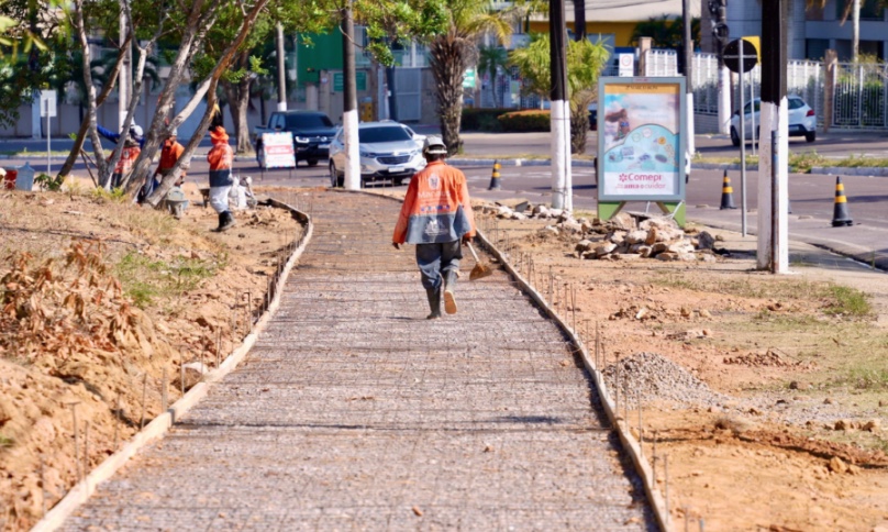 Nova ciclovia na Ponta Negra será entregue em setembro em Manaus