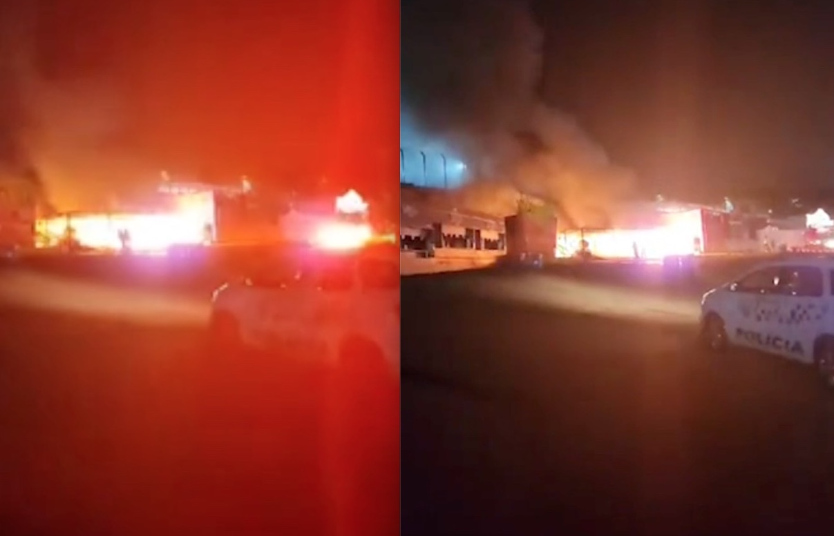 Incêndio destrói stand de alimentação do Festival The Town, em SP