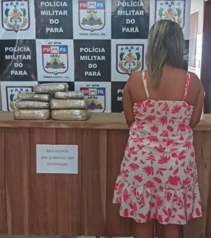 Mulher é presa em Terra Santa após sair de Manaus com 10 kg de maconha