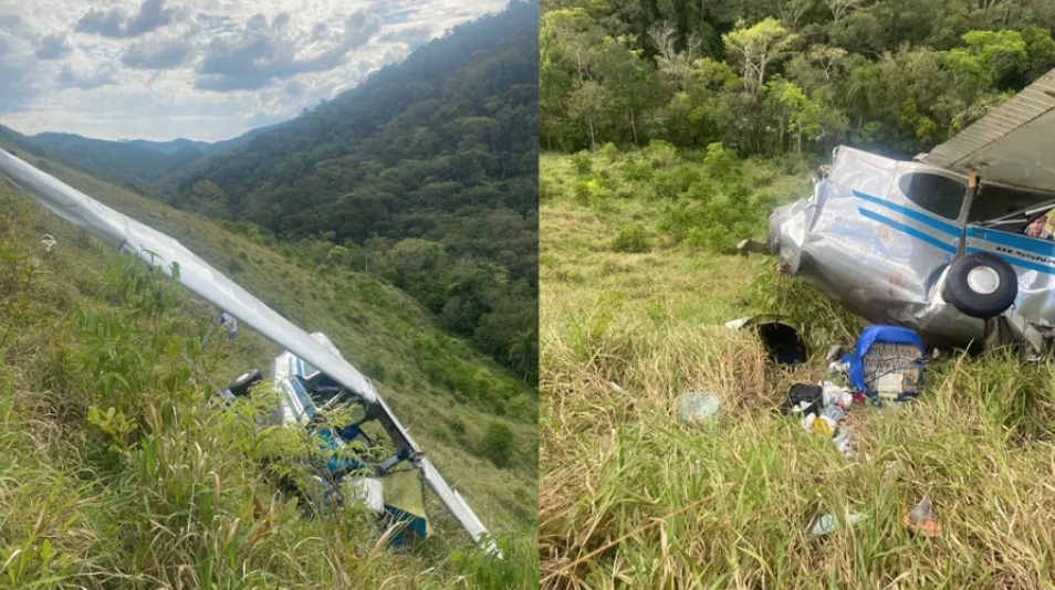 Duas pessoas morrem em queda de aeronave no Paraná