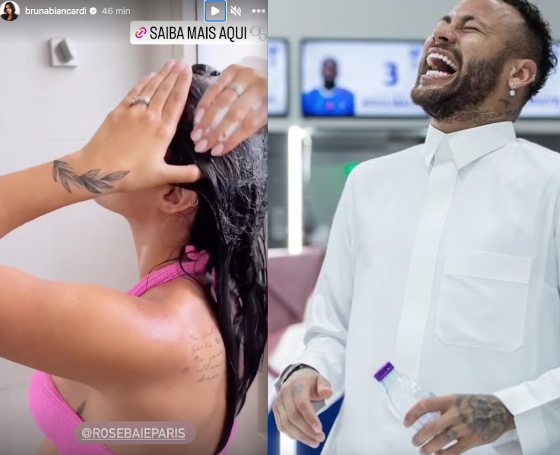 Bruna Biancardi usa aliança de compromisso enquanto Neymar surge sem