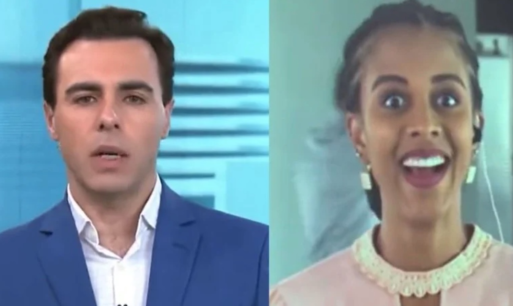 Vídeo: Rafael Colombo estreia na Jovem Pan com gafe e choca repórter  