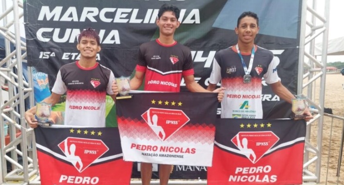 Caio Arcos se destaca na Copa Brasil de Águas Abertas em Manaus