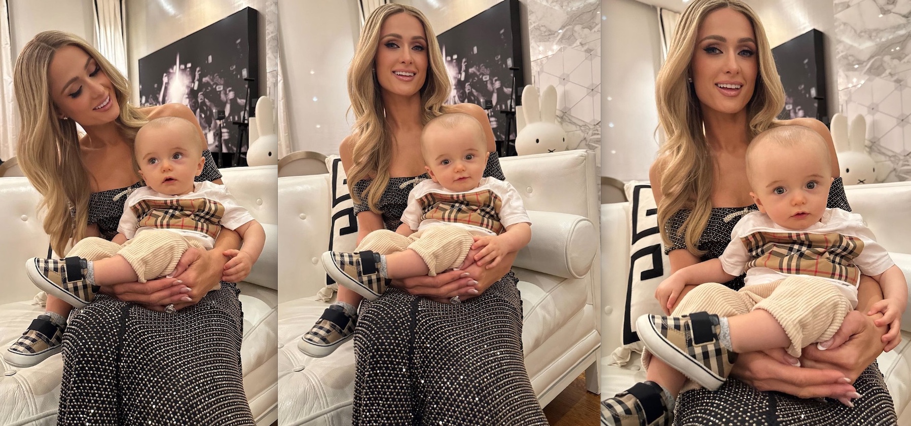 Filho de Paris Hilton é alvo de ataques virtuais: 'cabeça enorme'